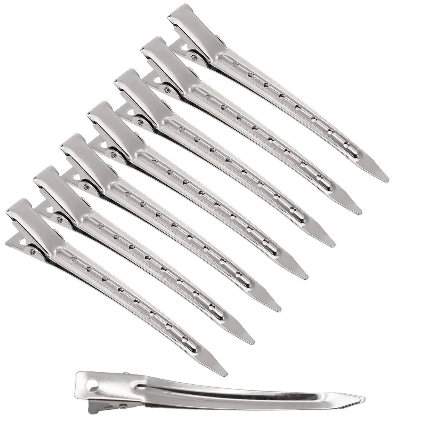 Hair Salon Hair Clips Metal Duckbill Crocodile Curling Hair Styling Clips Barber Shop Hair Positioni