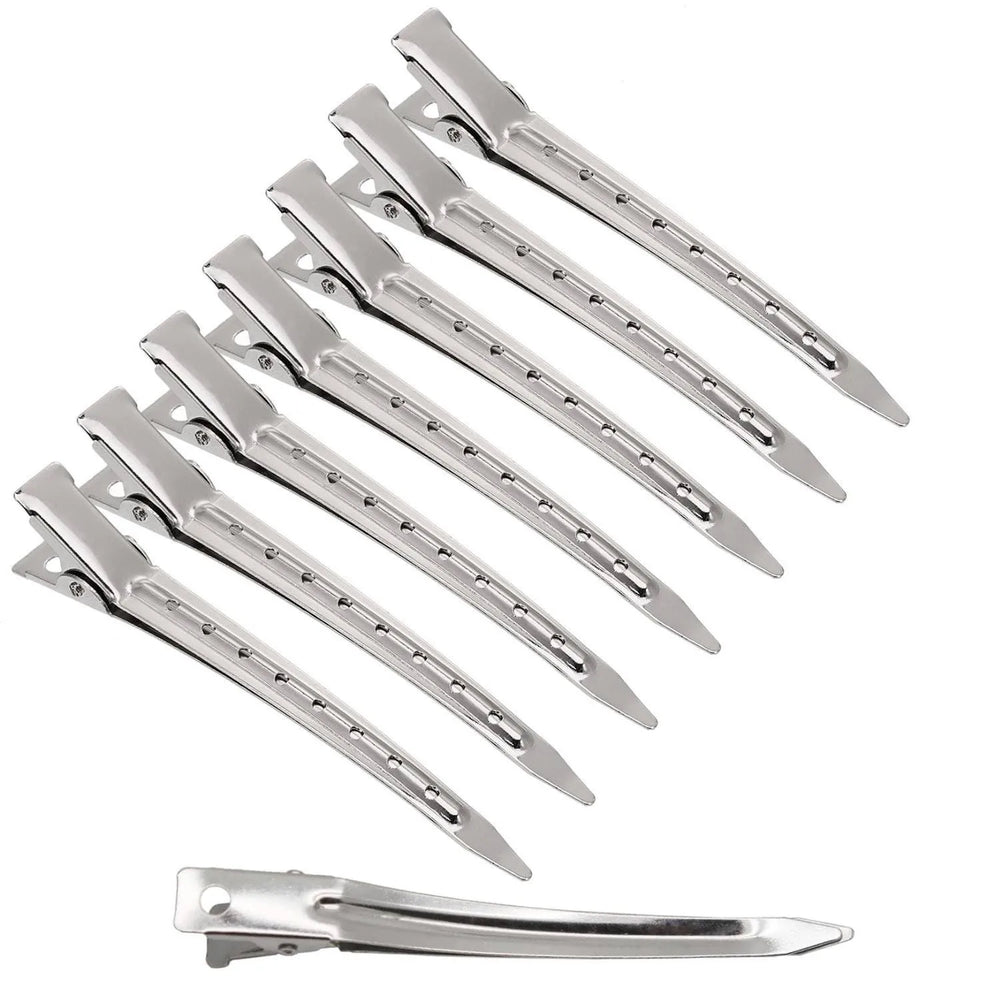 Hair Salon Hair Clips Metal Duckbill Crocodile Curling Hair Styling Clips Barber Shop Hair Positioni