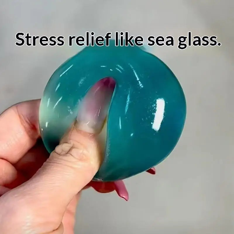 New 1Pcs Anti Stress Sensory Fidgets Toys Soft Simulated Transparent Blue Maltose Slow-r detail view