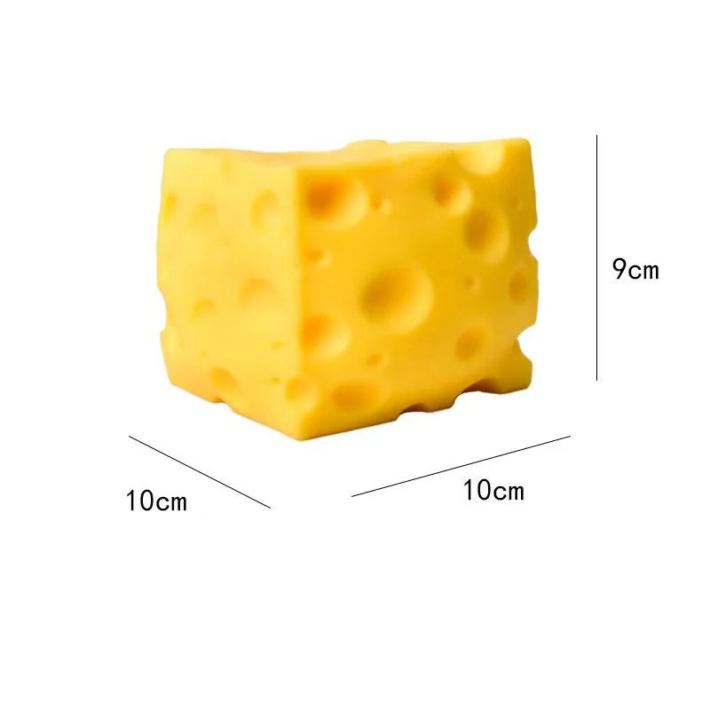 Cheese Squishy Stress Toy | Slow Rebound Squeeze Fidget Ball additional angle