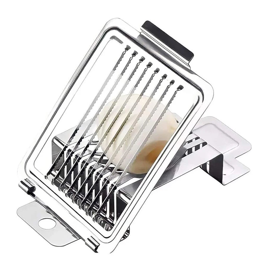 Stainless Steel Egg Slicer | Multi-Functional Kitchen Tool detail view