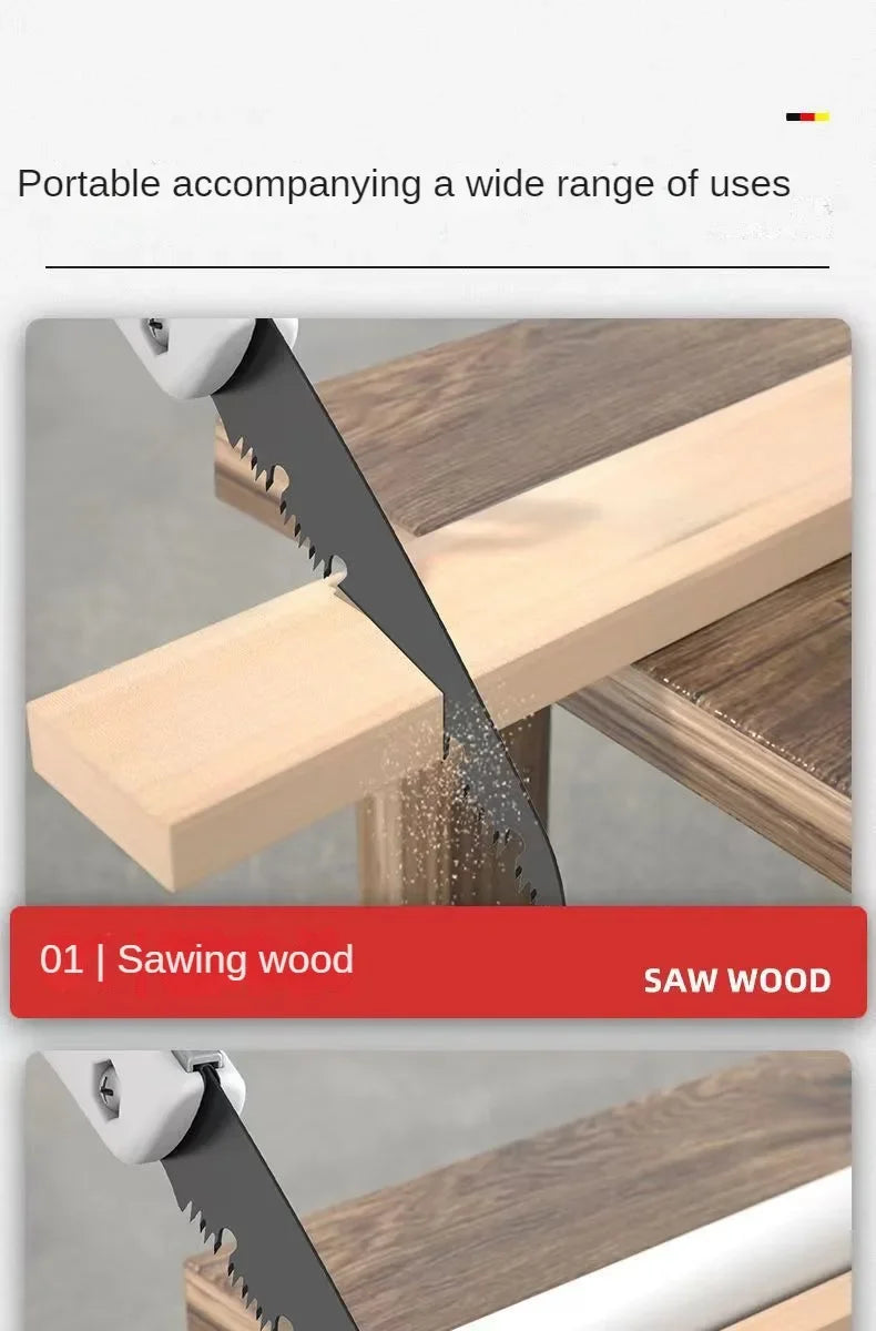 Folding Hand Saw – Portable Pruning and Woodworking Tool
