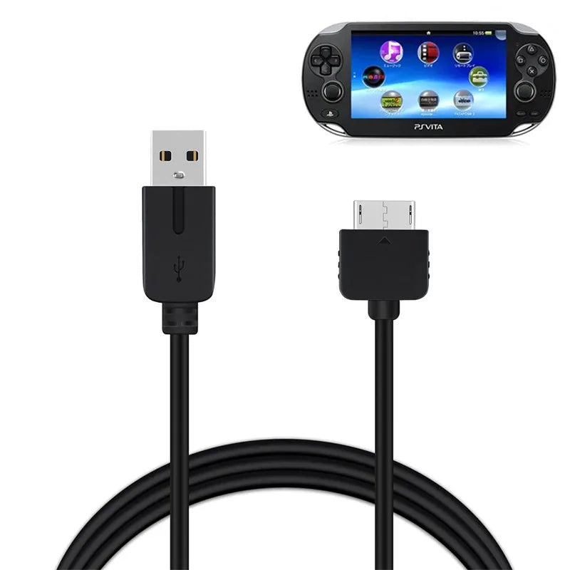 USB Data and Power Charger Cable for PS Vita 1000 | 1.2M Long Cord alternate view