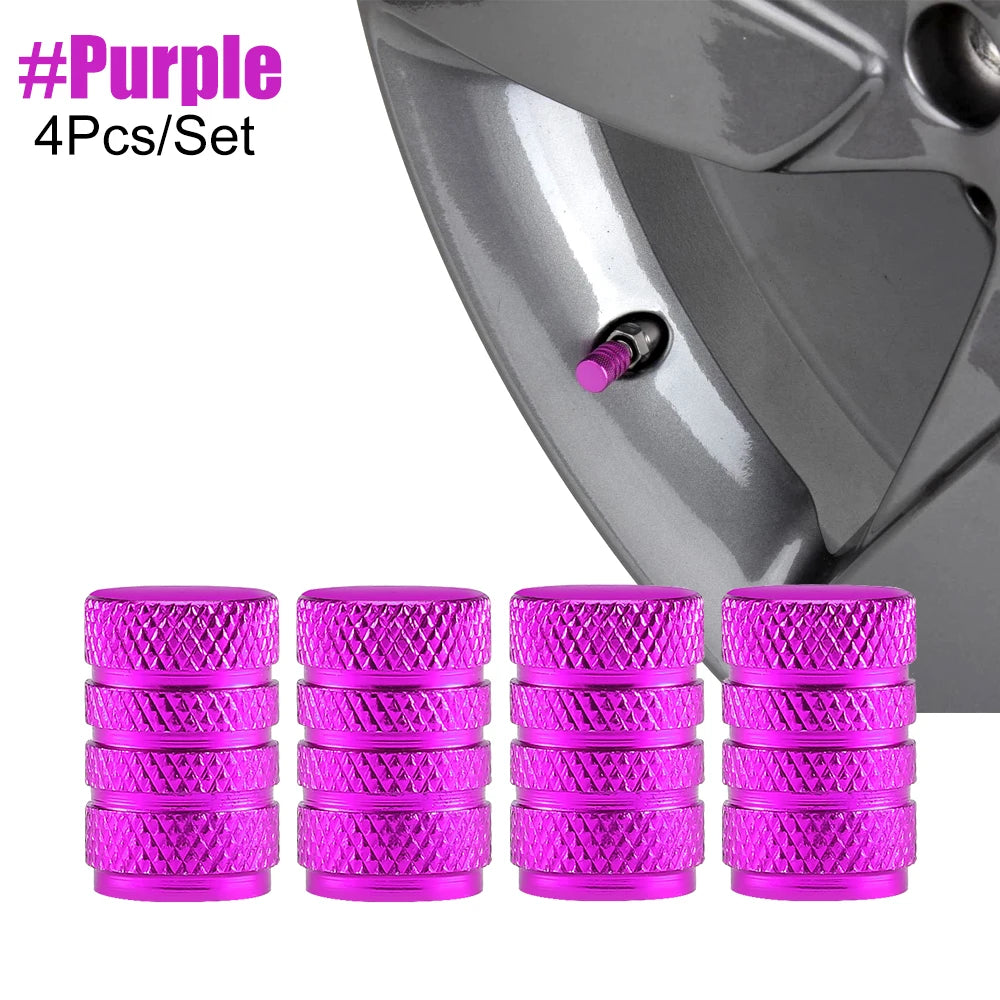 Aluminum Tire Valve Caps, Dustproof Stem Covers for Car Truck Bike detail view