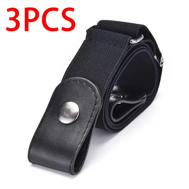 Simple And Fashionable Women'S Belt Elastic Lazy Men'S Belt Woven Invisible And Seamless detail view