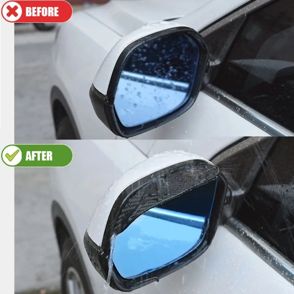 Rearview Mirror Rain Shield Sun Shade 2 Pcs
