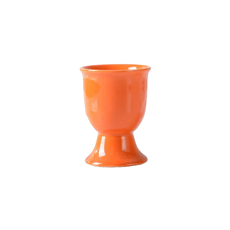 Egg Cup Holders Candy Color | Ceramic Creative Serving Cups Breakfast additional angle