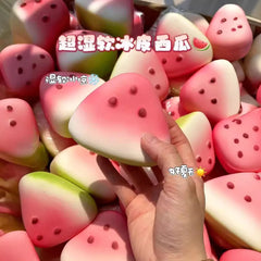 Summer Ice Watermelon Squishy | Slow Rising Soft Wet Squeeze Stress Relief Toy alternate view