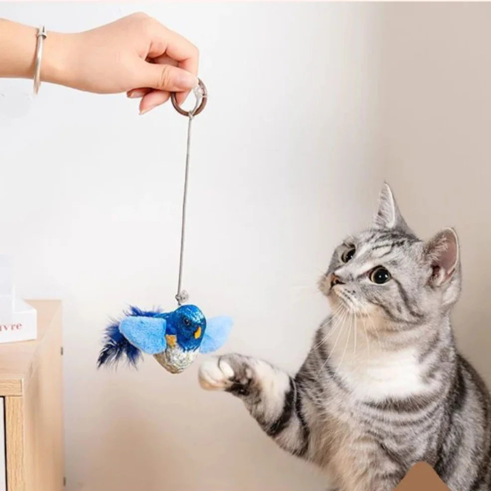Birds Cat Toys Indoor Interactive Cat Toy for Cats Chasing Teasing Toy Sounding Catnip C detail view