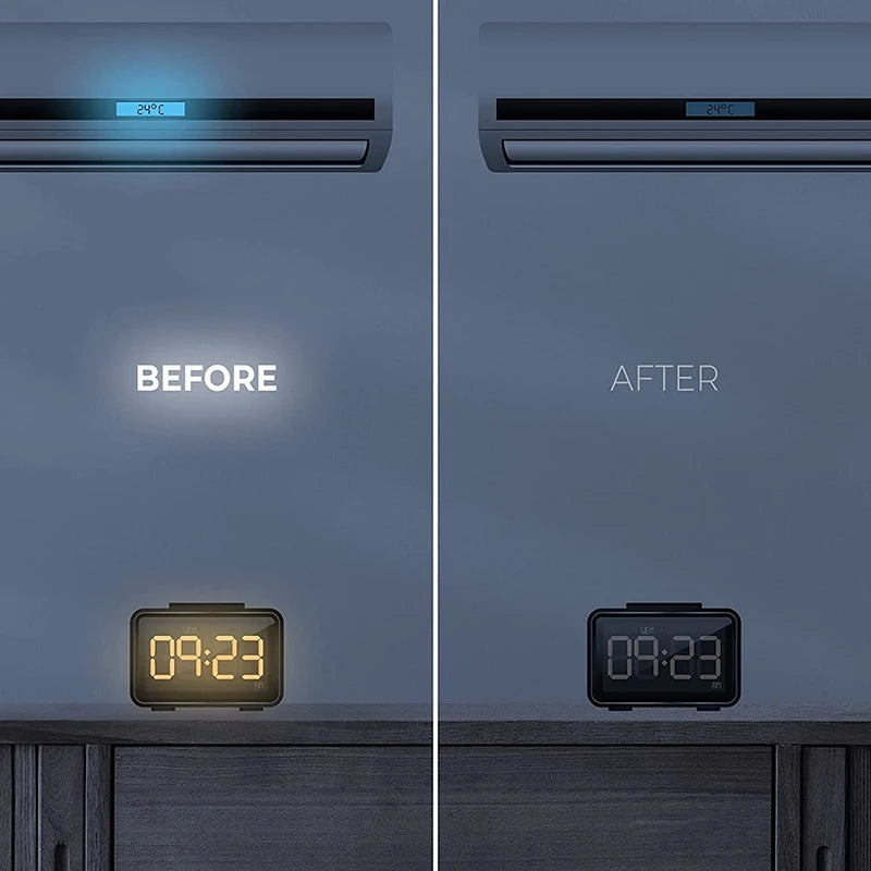 LED Blackout Stickers for Electronics | Dimming Light Blocking Stickers lifestyle view