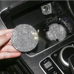 Car Seat Back Hook Pad Hanger Rhinestone Storage Hanger Universal Auto Headrest Mount St detail view