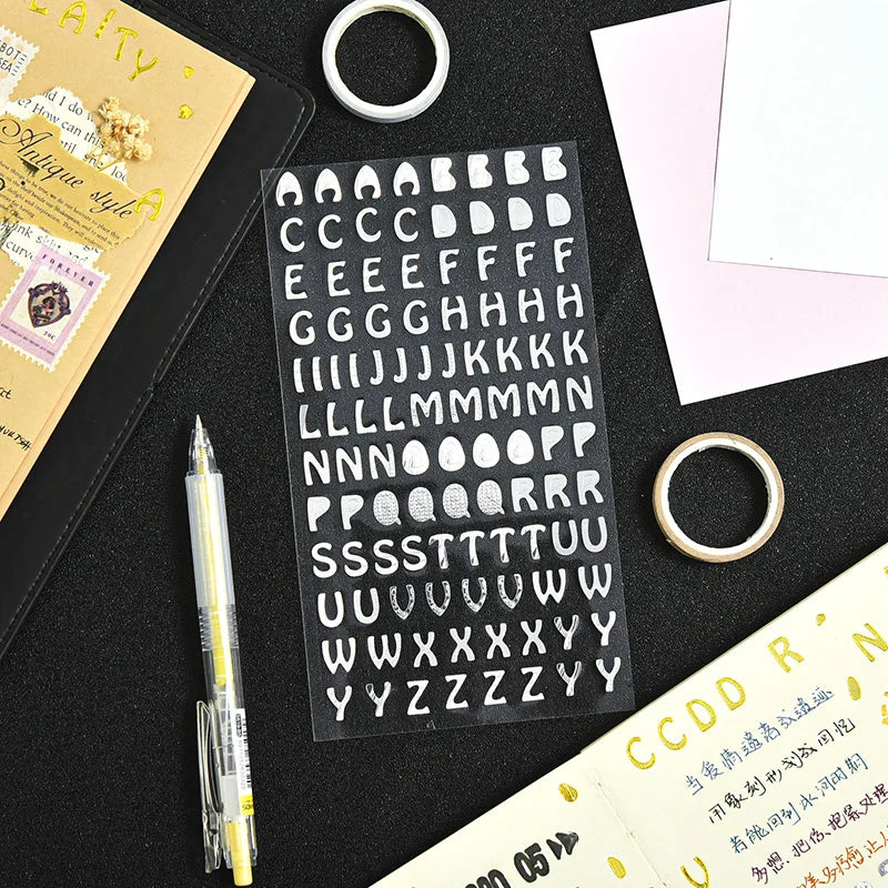 1 Sheet Cute Cartoon Numbers Alphabet Letter Stickers | Early Educational Digital Sti lifestyle view