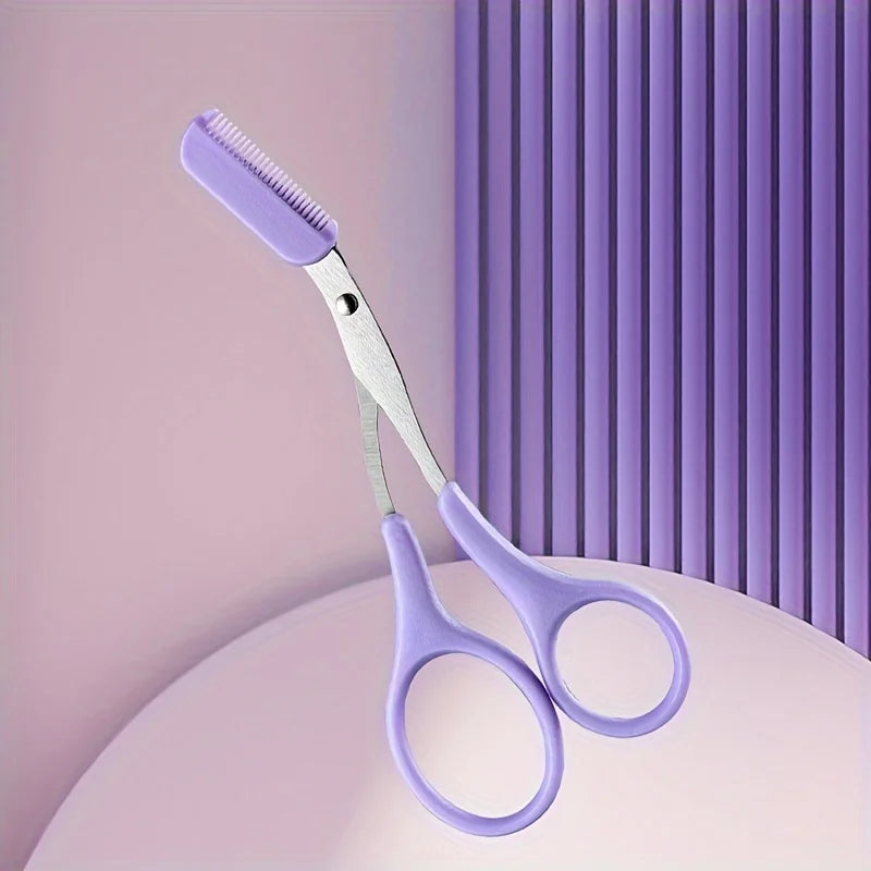 Stainless Steel Eyebrow Trimming Scissors lifestyle view