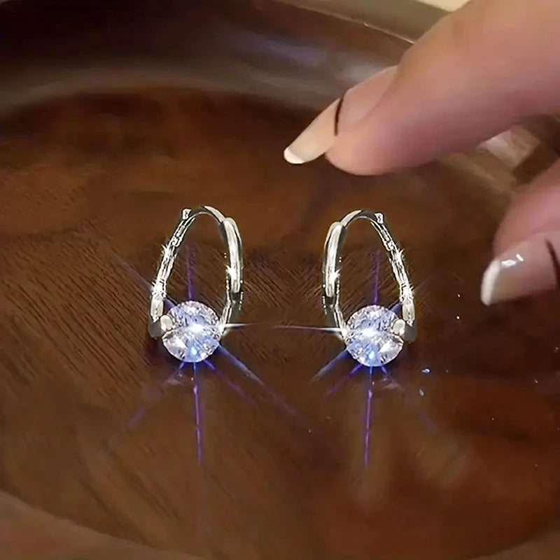 Geometric Metal Hoop Earrings for Women | Trendy Fashion Jewelry Set detail view