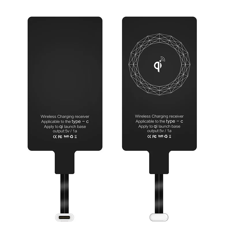 Universal Wireless Charging Receiver with Type-C Connector – Fast & Easy Charging - Onlytenbucks.com