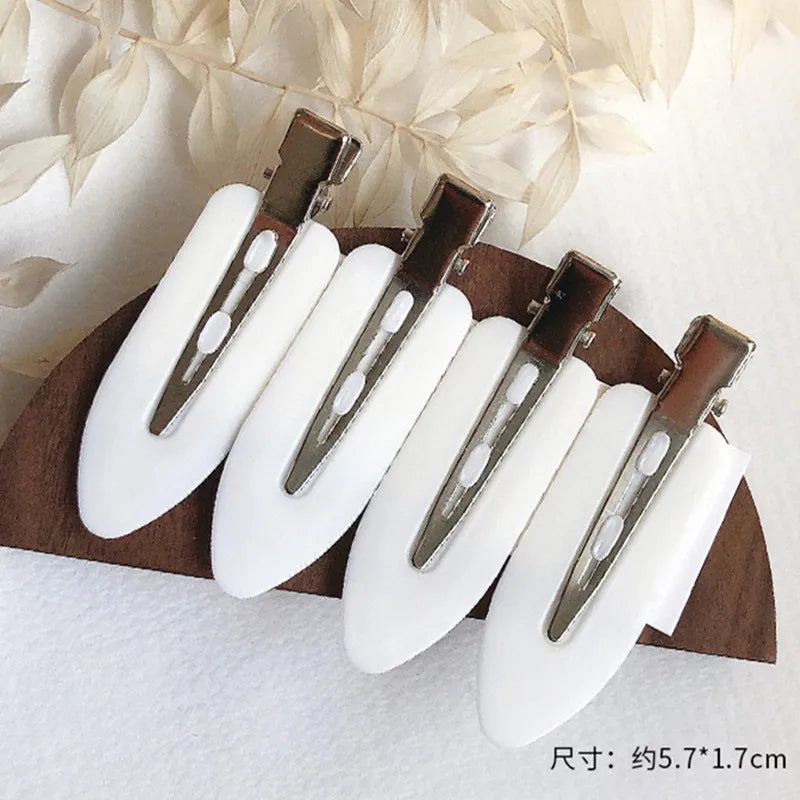 4pcs/lot No Bend Fix Fringe Barrette Seamless Hair Clips Side Bangs Makeup Washing Face Accessories Women Girls Headwear 2025New