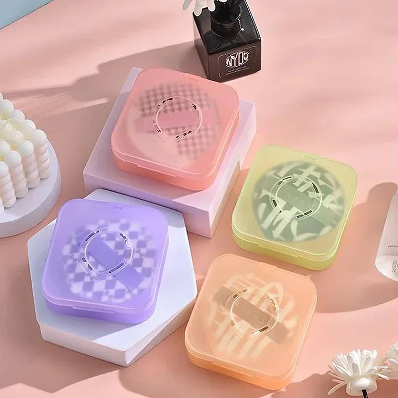 Portable Air Cushion Puff Box | Travel Makeup Sponge Case with Powder Container alternate view