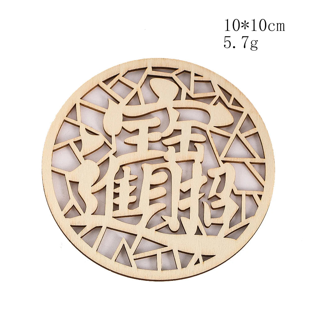Wooden Sacred Geometry Wall Hanging | Rustic Yoga Meditation Decor additional angle