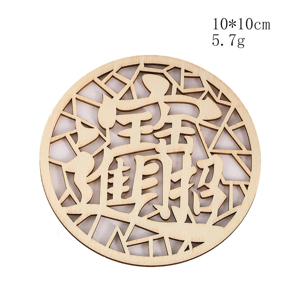 Wooden Sacred Geometry Wall Hanging | Rustic Yoga Meditation Decor additional angle
