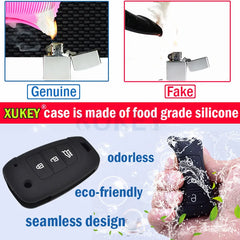 Silicone Key Fob Cover for Nissan Qashqai Micra Navara | Protective Shell Holder detail view
