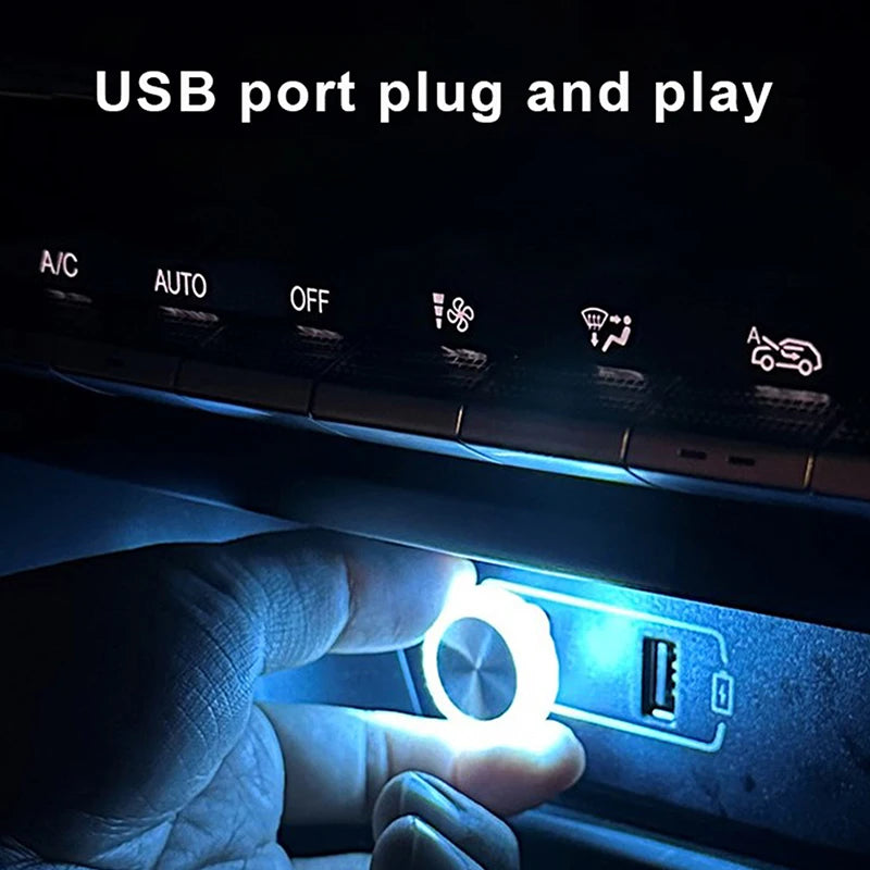 Mini USB LED Car Ambient Light, Plug and Play