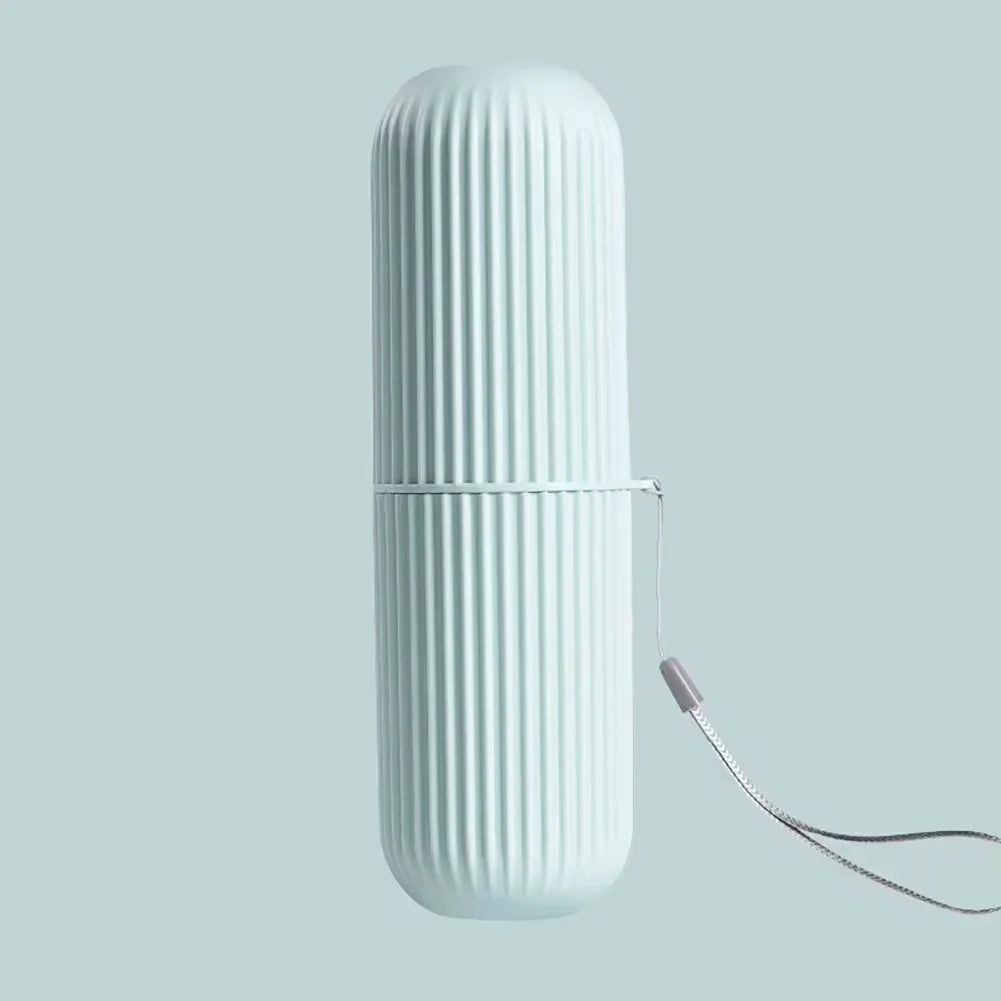 Portable Toothbrush Cup and Toothpaste Holder | Travel Toiletries Storage Case alternate view
