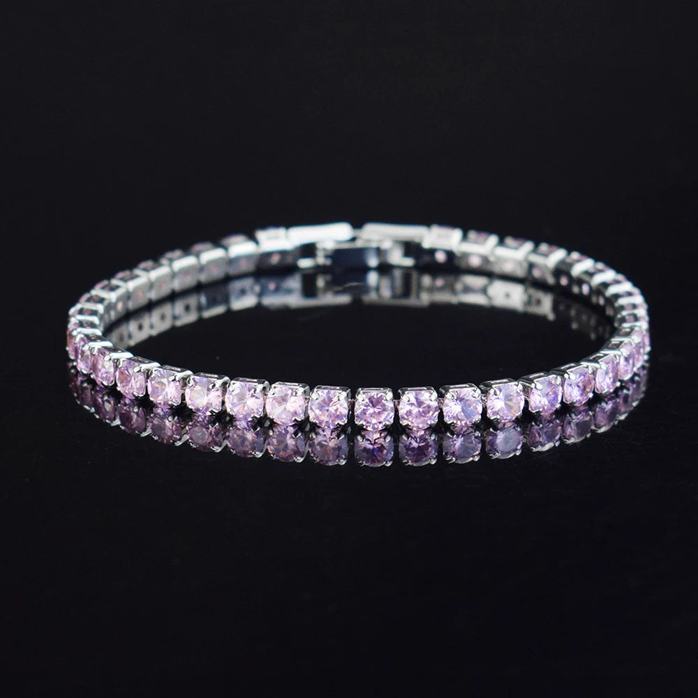 4mm Micro-inlaid Zircon Tennis Bracelet for Women 2025 New Men Bracelet Homme Jewel additional angle