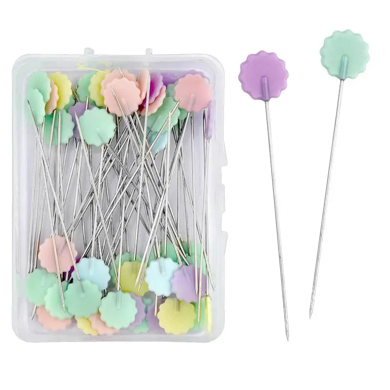100/50Pcs Patchwork Pins Dressmaking Pins Sewing Embroidery Tools Needle Fixed Metal alternate view