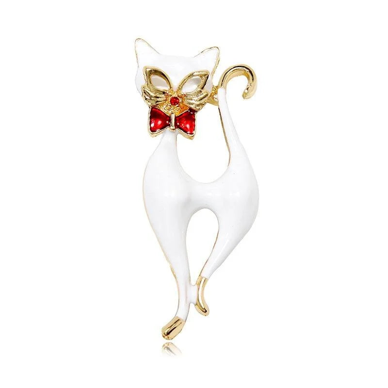 women fashion cat brooch pin jewelry
