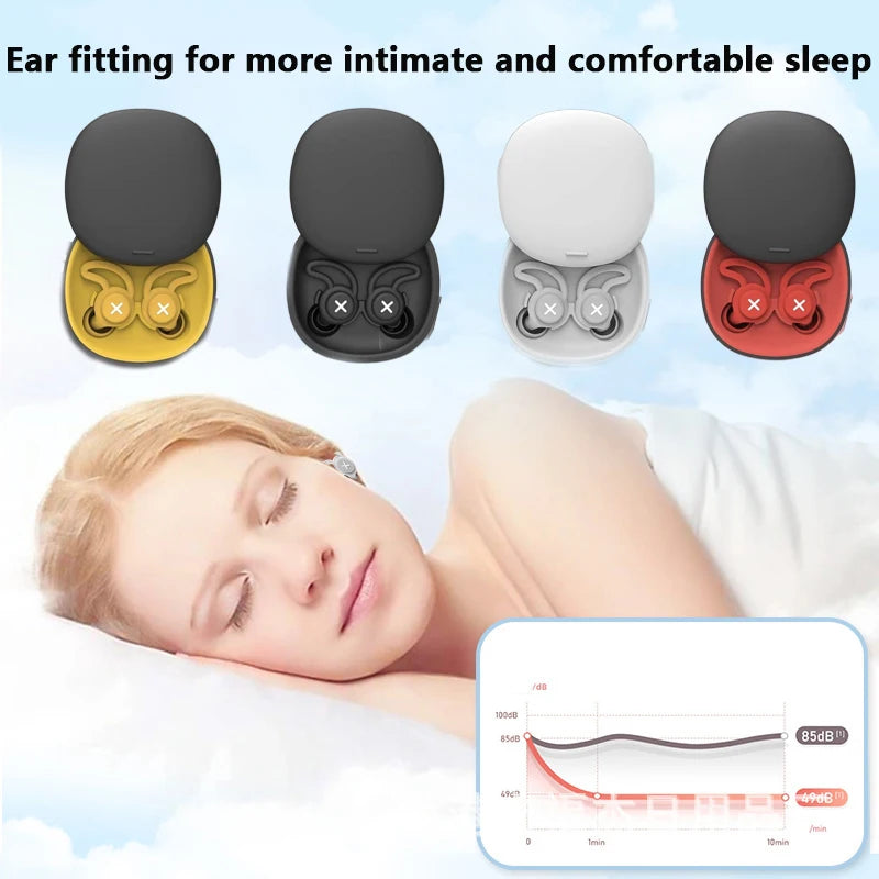 HNKMP Silicone Earplugs | Waterproof Noise Cancelling for Swimming, Sleeping, Diving a close-up view