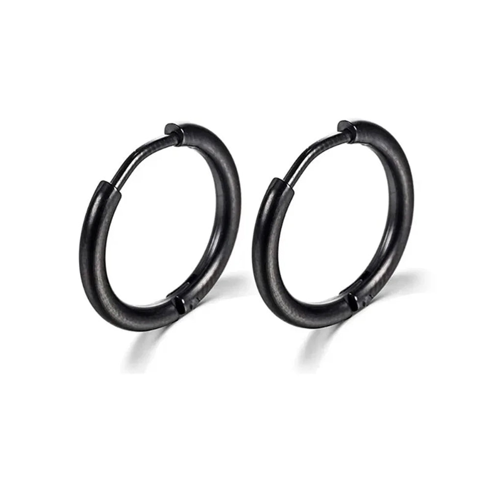 2/8Pcs Fashion Simplicity 316L Stainless Steel Small Hoop Earrings, Cartilage Tragus Con detail view