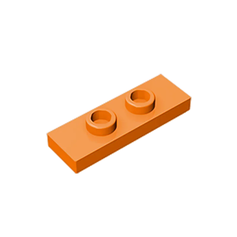 Gobricks GDS-1504 Plate, Modified 1 x 3 with 2 Studs (Double Jumper) | Compatible Bui alternate view