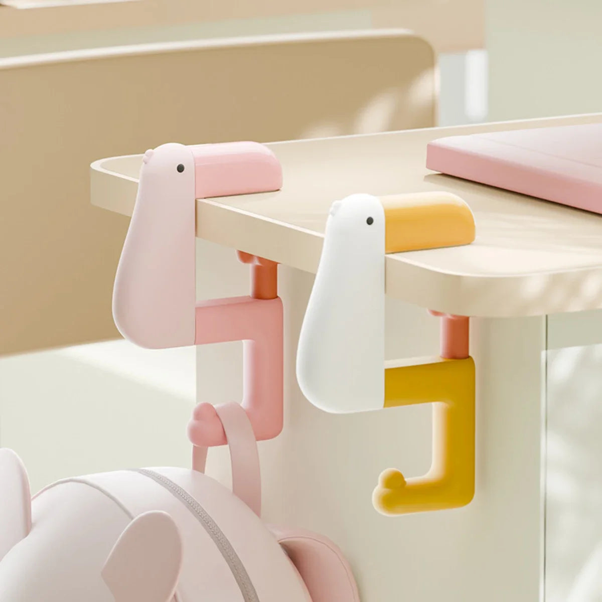 Portable Office Thinking Duck Hook Hanging close-up view