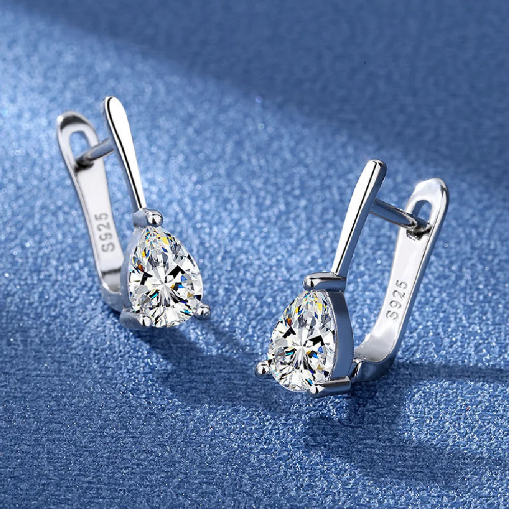 925 Sterling Silver Crystal Zircon Earrings For Women High-End Temperament Tassel Earrings Simple And Versatile Earring Jewelry