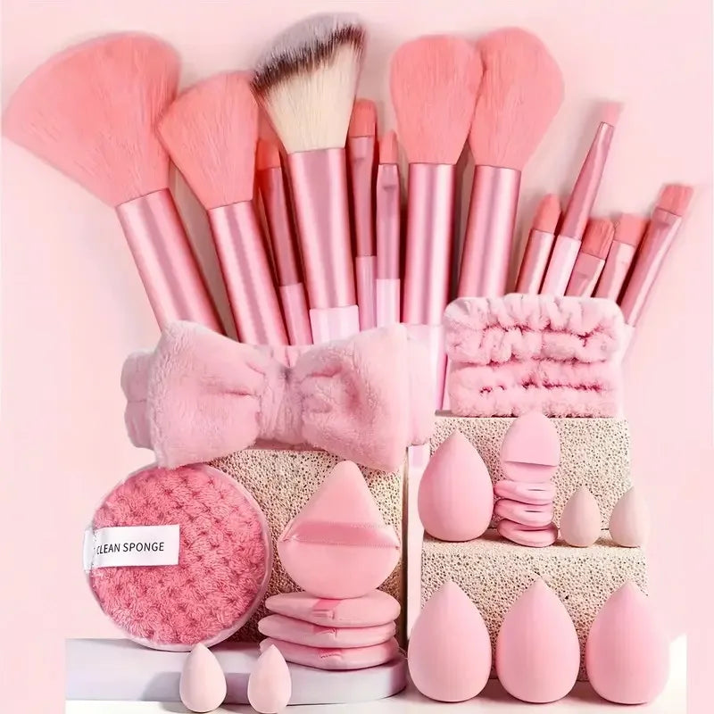 33pcs beauty set makeup kit large and small beauty sponges for flawless makeup applic lifestyle view