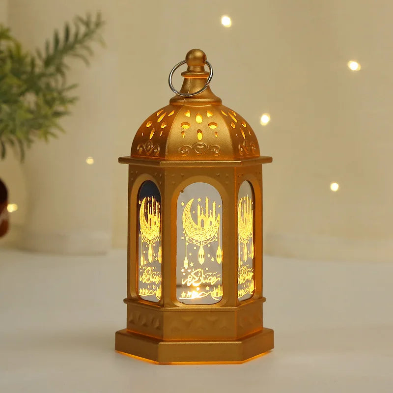 LED Star Moon Candlestick Light | Ramadan Decoration with Castle Wind Lamp lifestyle view