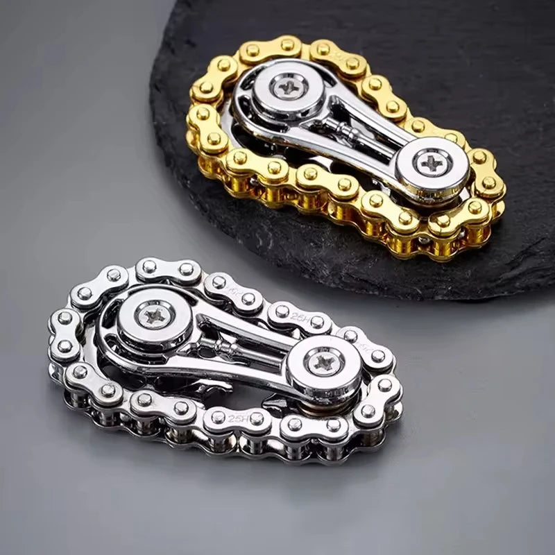 Metal Sprockets Flywheel Fingertip Gyro Fidget Spinner | Antistress Anxiety EDC Fidge alternate view