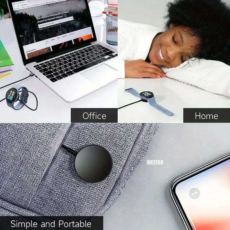 Portable Magnetic Wireless Charger Dock for Samsung Galaxy Watch – USB Charging Stand - Onlytenbucks.com