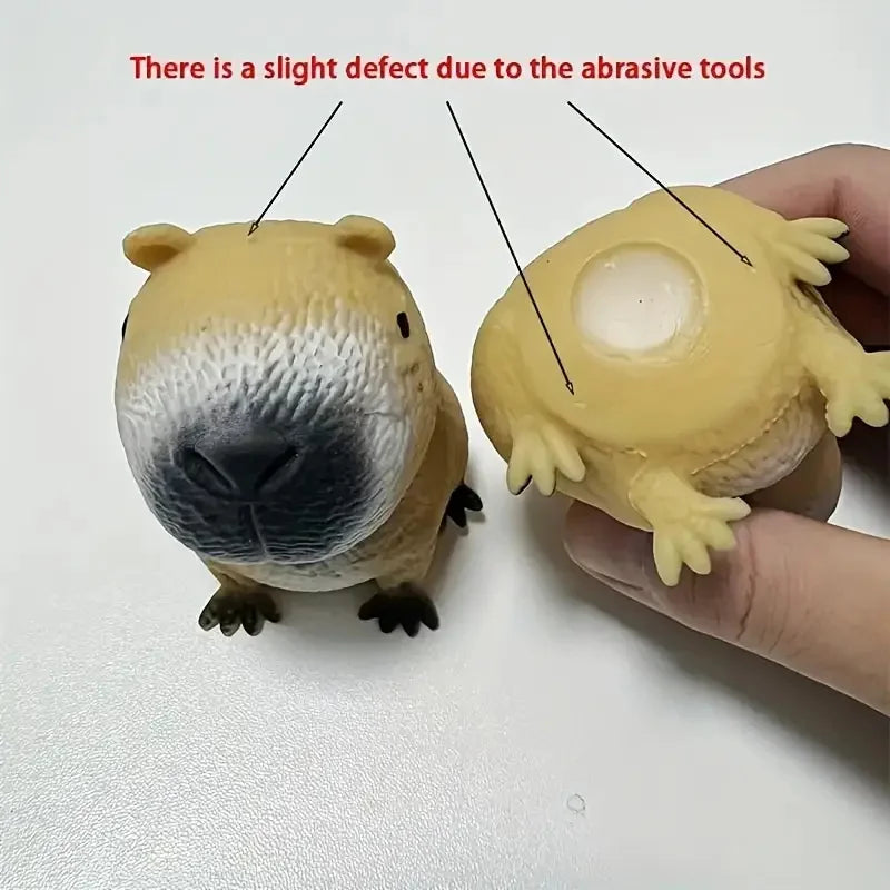 Squishy Cute Capybara Squeezing Toy | Soft Relax Animal Fidget for Adults and Kids additional angle