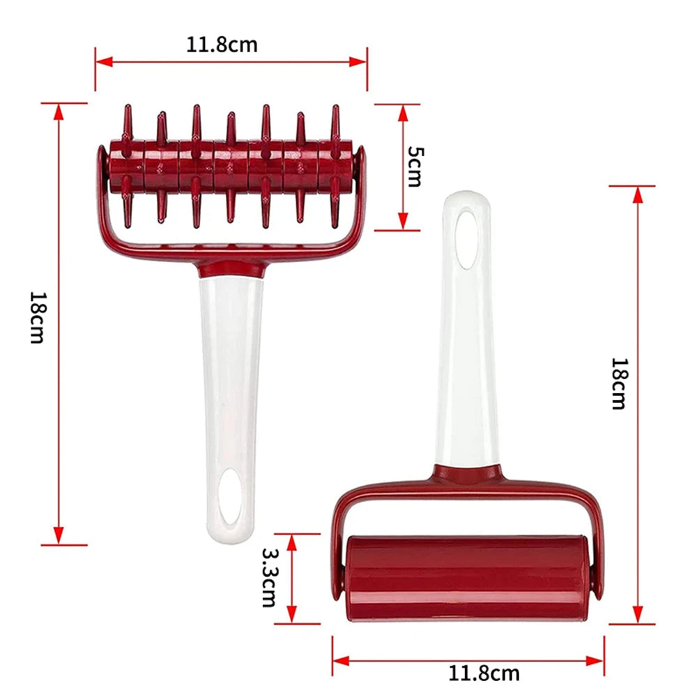 Pizza Dough Docker and Roller Set | Pastry Pizza Pie Rolling Pin Baking Tools lifestyle view