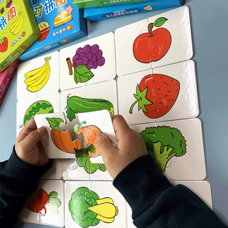 Montessori Cards Educational Toys for Children Learning Educational Puzzles Develop Cogn detail view