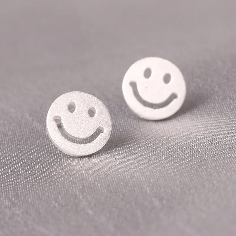 925 Silver Needles Lovely Mini Stud Earrings Women Cute Heart Star Moon Daisy Christm lifestyle view