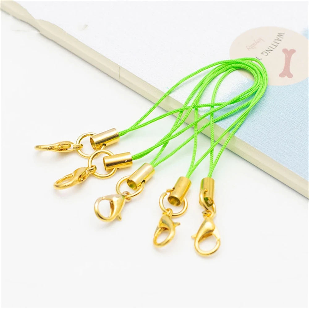 50pcs Cell Phone Lanyard Strap String Mobile Hook With Lobster Clasp Ring Keychain Fo alternate view