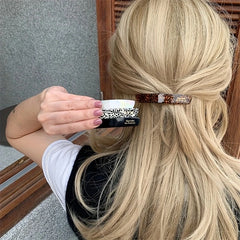 Acetate Hair Clip Elegant Hairgrip Colorful Geometric Barrettes Hairpin Women Hair Ac alternate view