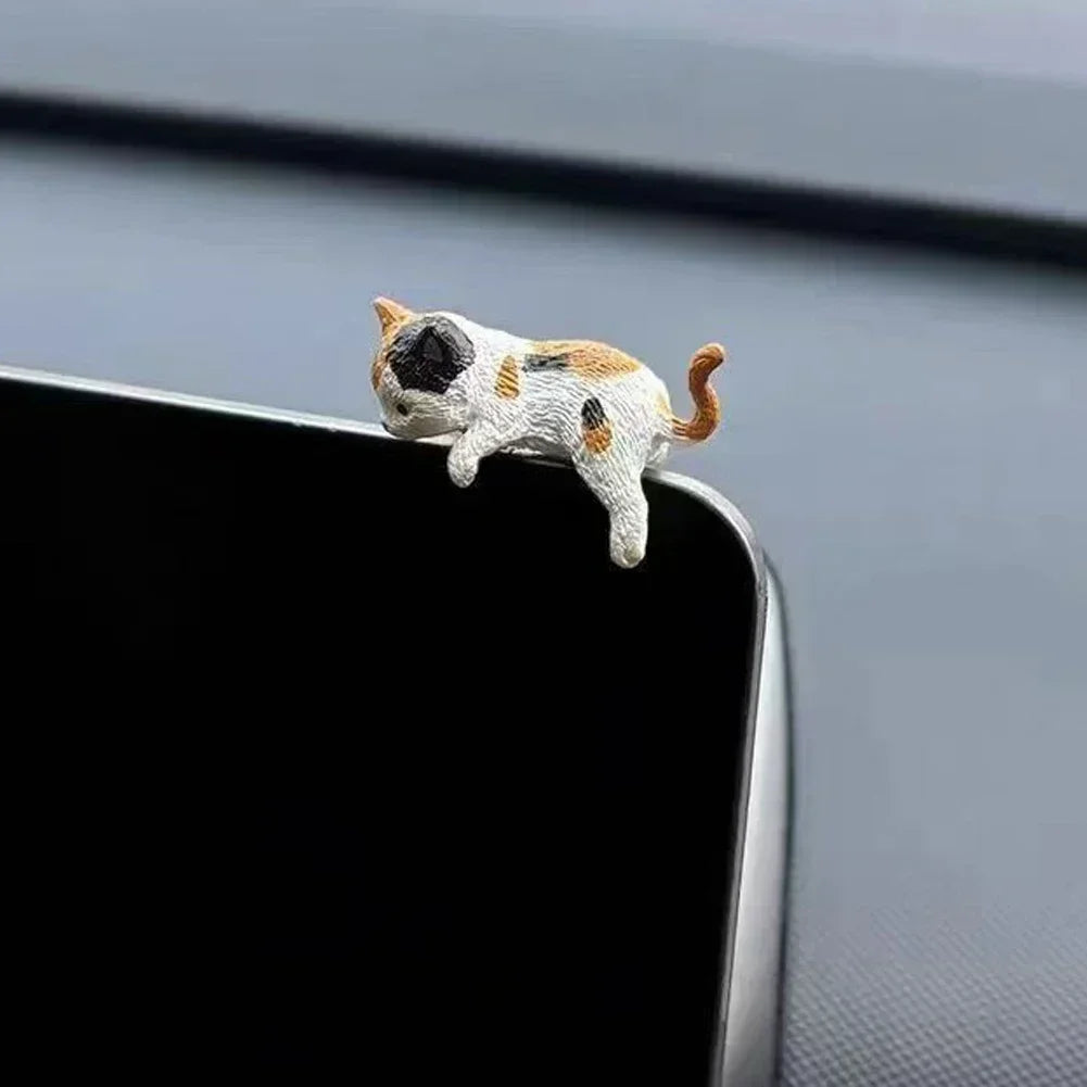 Funny Sleeping Cats Car Dashboard Ornament Adorable PVC Decoration For Car Interior F alternate view