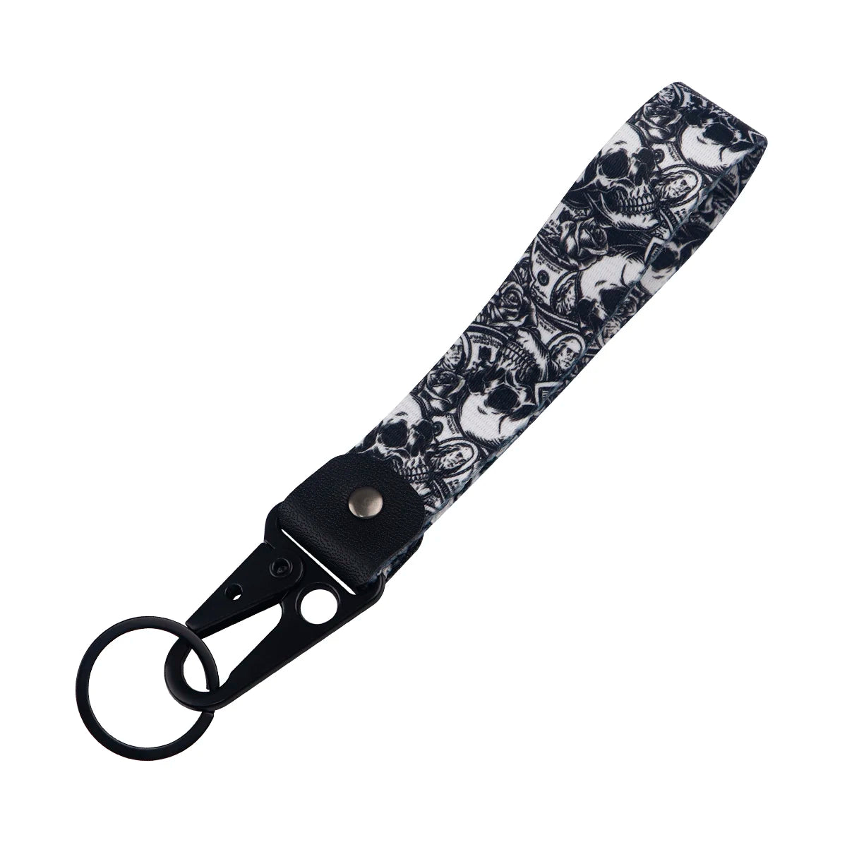 Skeleton Car Keychain | Scary Key Ring Jewelry for Men Women Motorcycle Lanyard Hallowee detail view