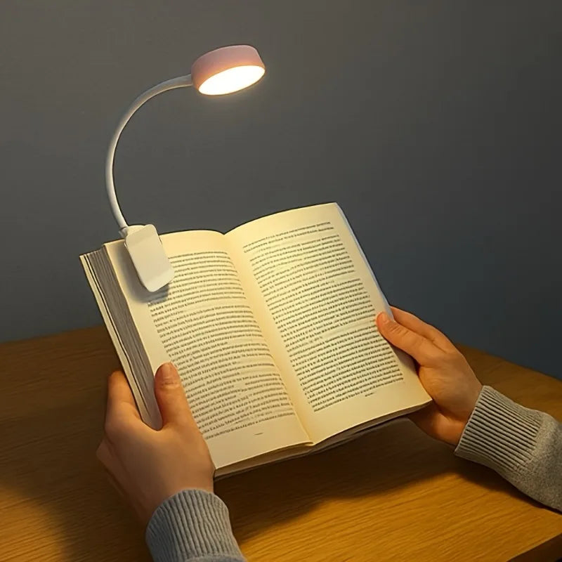 1pc USB Charging Adjustable Reading Light -3 Color Modes, Eye Protection LED, Portable Book Night Li