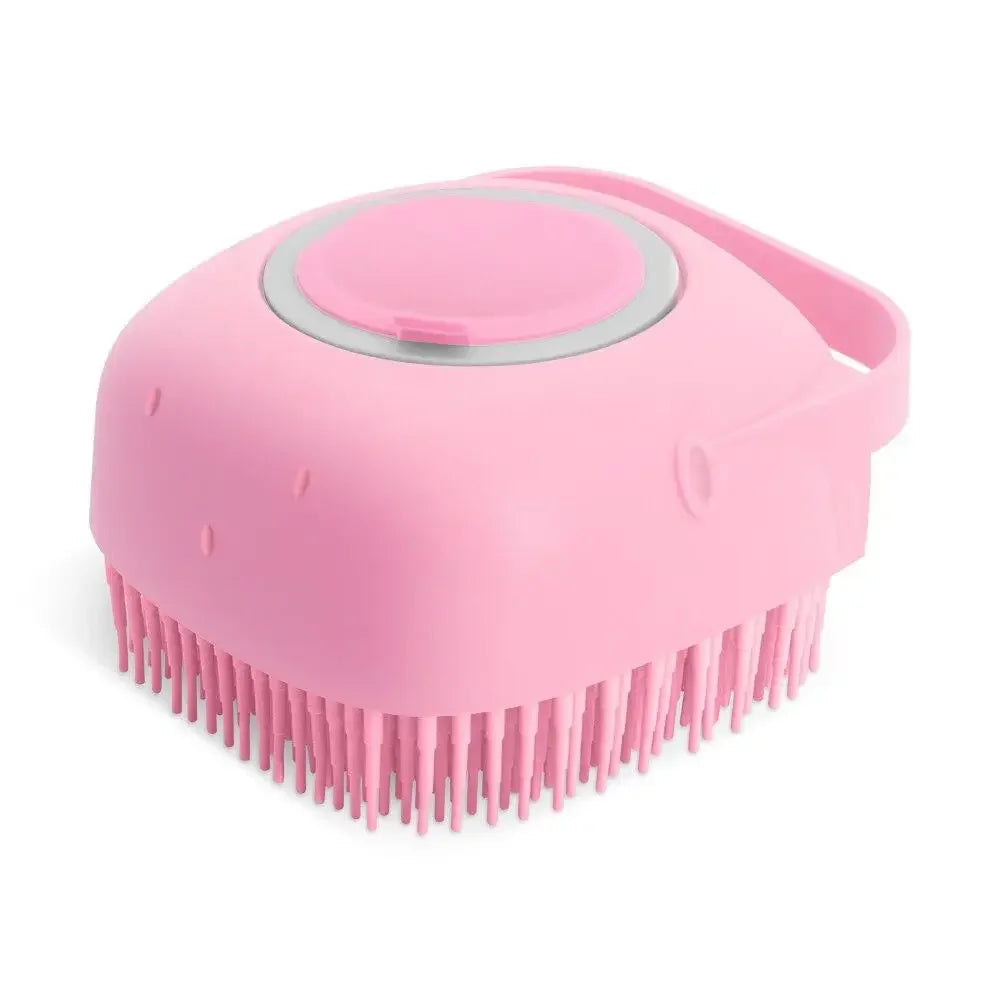 Soft Silicone Pet Shampoo Brush | 2.7oz Dog Cat Bathing Massage Comb alternate view