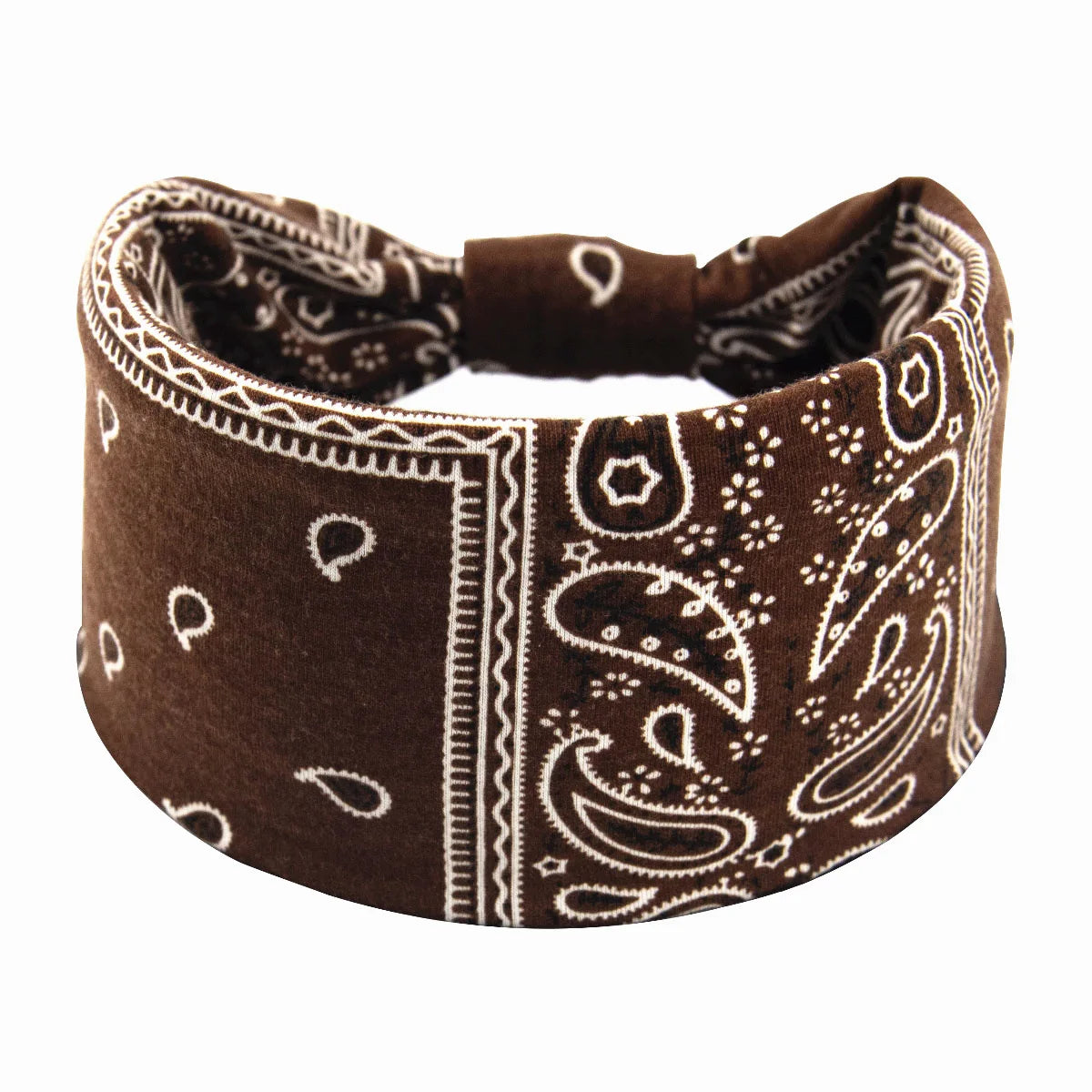 Bohemian Soft Twist Knotted Wide Edge Headband Women Sports Soft Yoga Turban Bandana Hea detail view