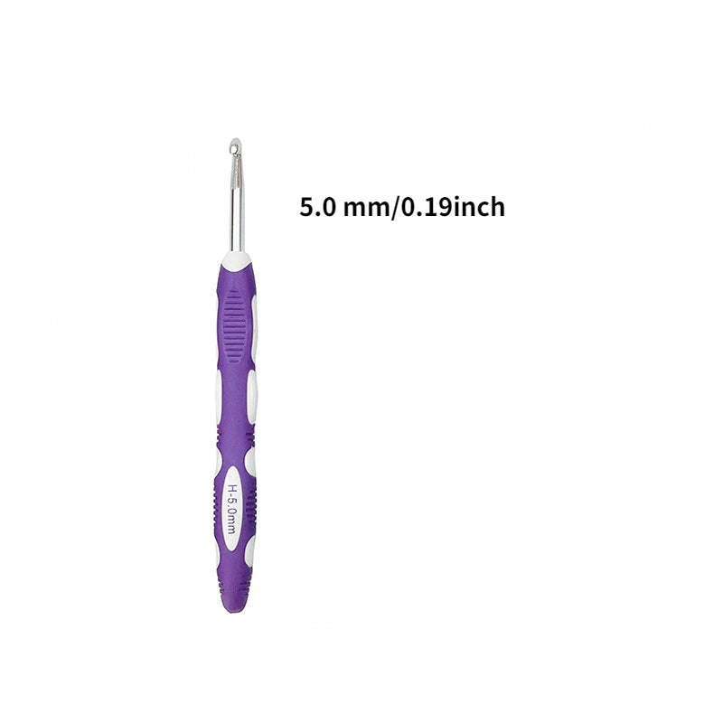 1pc/9pcs Sewing & Knitting Supplies Ergonomic Crochet Hook Set Crochet Needles Knit additional angle